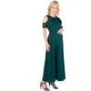 Ruffle A Line Maxi Masternity Dress
