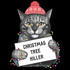 Women's Design By Humans Christmas Tree Killer By Kodamorkovkart Racerback Tank Top