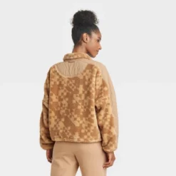 Women's Printed High Pile Fleece Jacket - JoyLab™