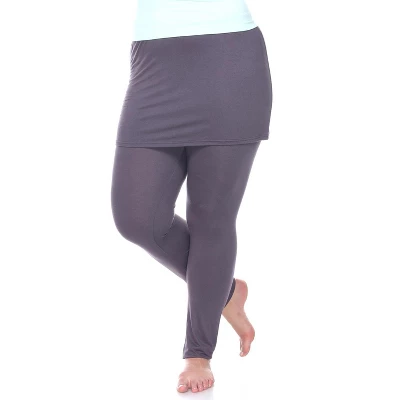 Women's Plus Size Skirted Leggings - White Mark - Image 5
