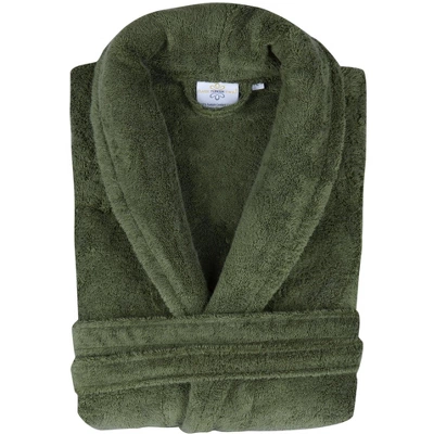 Classic Turkish Towels Unisex Shawl Collar Terry Cloth Robe - Image 13