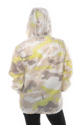 Members Only Women's Translucent Camo Print Popover Oversized Jacket - Image 2