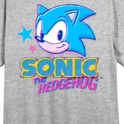Sonic The Hedgehog Women's Heather Gray Sleep Shirt