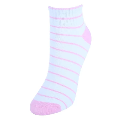 CTM Women's Low Cut Heart Comfortable Socks (6 Pair Pack) - Image 3