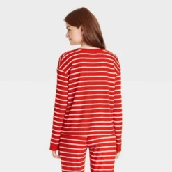 Women's Striped Matching Family Thermal Pajama Top - Wondershop⢠Red