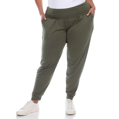 Women's Plus Size Harem Pants - White Mark - Image 11