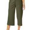 Jessica London Women’s Plus Size Chino Wide-Leg Crop