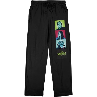 The Munsters: Rob Zombie Remake Munster Family Women's Black Graphic Sleep Pants - Image 4