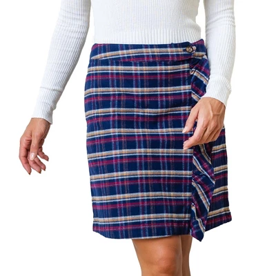 Hope & Henry Womens' Flannel Ruffle Skirt - Image 6