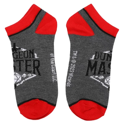 Dungeons & Dragons Dungeon Master 5-Pack Women's Ankle Socks - Image 3