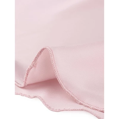 Cheibear Womens Satin Lounge Lace Trim Cami Tops With Shorts Sleepwear Pajamas Sets - Image 4