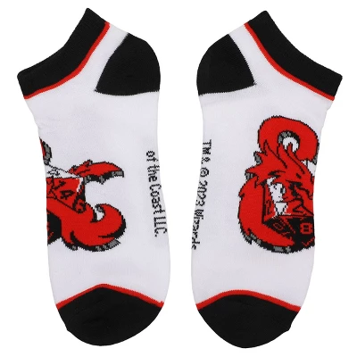 Dungeons & Dragons Dungeon Master 5-Pack Women's Ankle Socks - Image 2