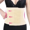 Unique Bargains Mesh Breathable Postpartum Belly Abdominal Shaping Belt Waist Wrapping Shaper Cincher Corset Shapewear Beige X-Large