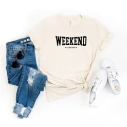 Simply Sage Market Women's Weekend I Love You Heart Short Sleeve Graphic Tee