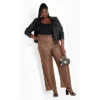 Women's Plus Size Avery Sequin Pant - Bronze | CITY CHIC