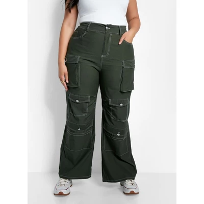 Rebdolls Women's Jaida Wide Leg Cargo Pants - Image 2