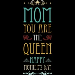 Junior's Design By Humans Mother's Day Mom Queen By Tmsarts T-Shirt