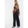Paisley Satin 2 In 1 Palazzo Jumpsuit : Paisley Satin 2 In 1 Palazzo Jumpsuit Black8