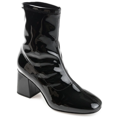 Journee Collection Womens Reice Square Toe Block Heel Ankle Booties - Image 9