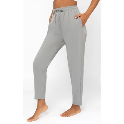 90 Degree By Reflex Womens Lightstreme Track Pant With Seersucker Side Paneling And Side Pockets - Image 6