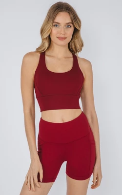 90 Degree By Reflex Womens Lux Racerback Longline Warrior Bra - Image 4