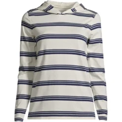 Lands' End Women's Supima Cotton Pullover Hoodie