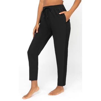 90 Degree By Reflex Womens Lightstreme Track Pant With Seersucker Side Paneling And Side Pockets - Image 5