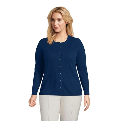 Lands' End Women's Cashmere Cardigan Sweater - Image 8