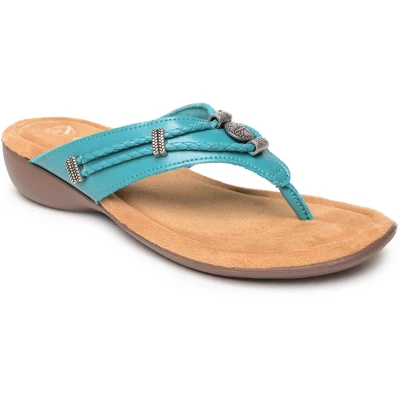 Minnetonka Women's Silverthorne 360 Thong Sandals - Image 9