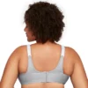 Glamorise Womens Custom Control Sports Wirefree Bra 1166 White/Gray