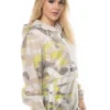 Members Only Women's Translucent Camo Print Popover Oversized Jacket