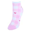 CTM Women's Low Cut Heart Comfortable Socks (6 Pair Pack)
