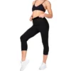Blis Workout Leggings For Women Fold Over Maternity Leggings Yoga Pants For Women Capri Length 3 Packs Available