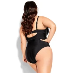 Women's Plus Size Grenada Underwire 1 Piece - Black | CITY CHIC