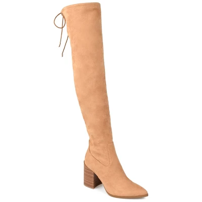 Journee Collection Womens Paras Tru Comfort Foam Stacked Heel Over The Knee Boots - Image 11