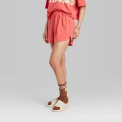 Women's Ascot + Hart Graphic Shorts - Red