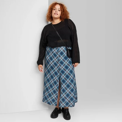 Women's Button-Front Printed Midi Skirt - Wild Fable™ - Image 4