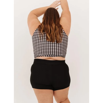 Lime Ricki Women's Black High-Waist Boy Short - Image 3