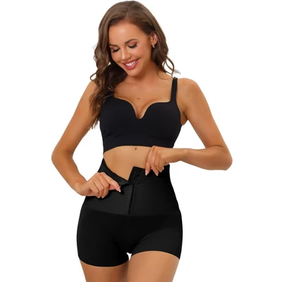 Allegra K Women's Butt Lifter Waist Trainer Body Shaper High Waisted Boyshorts Shapewear With Hooks Closure - Image 7