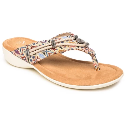Minnetonka Women's Silverthorne 360 Thong Sandals - Image 8