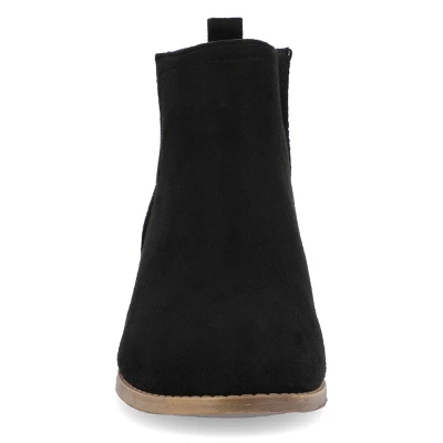 Journee Collection Womens Rimi Pull On Stacked Heel Booties - Image 5