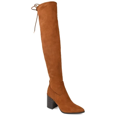 Journee Collection Womens Paras Tru Comfort Foam Stacked Heel Over The Knee Boots - Image 10
