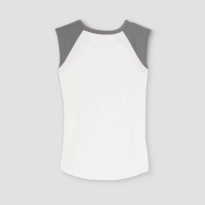 Sleeveless Mama Bear Baseball Graphic Maternity T-Shirt - Isabel Maternity By Ingrid & Isabel™ Cream