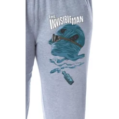 Universal Monsters Womens' The Invisible Man Sleep Jogger Pajama Pants Grey