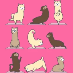 Women's Design By Humans ALPACA YOGA By Huebucket Racerback Tank Top