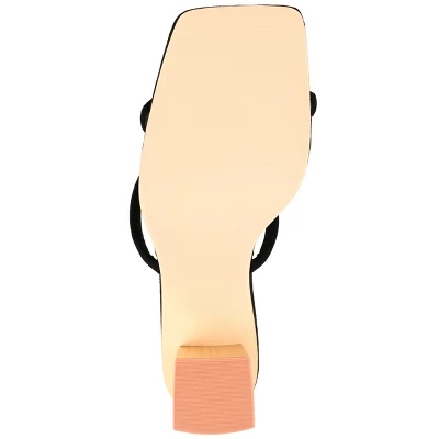 Journee Collection Womens Henrietta Tru Comfort Foam Open Square Toe Block Heel Sandals - Image 4