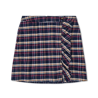 Hope & Henry Womens' Flannel Ruffle Skirt - Image 4