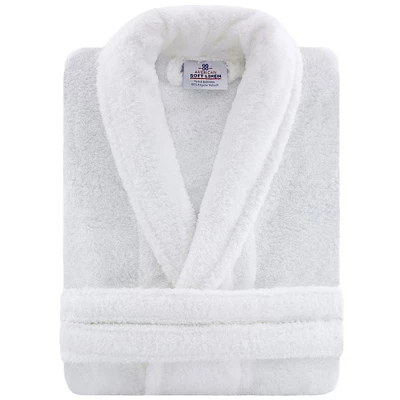 American Soft Linen Warm Fleece Bathrobe, Mens And Womens Adult Robes For Your Bathroom, Shawl Collar Robes - Image 2