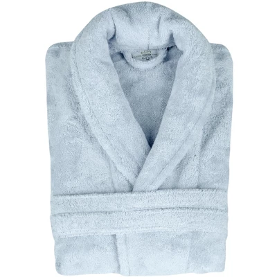 Classic Turkish Towels Unisex Shawl Collar Terry Cloth Robe - Image 7