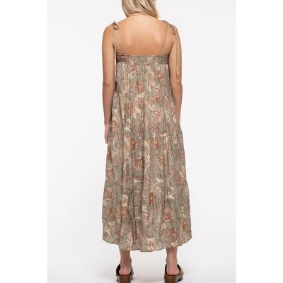 August Sky Women's Paisley Print Dress